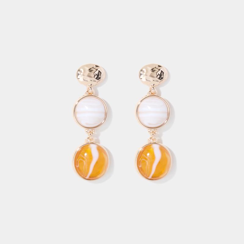 Reagan Metal Drop Earrings - Multi00
