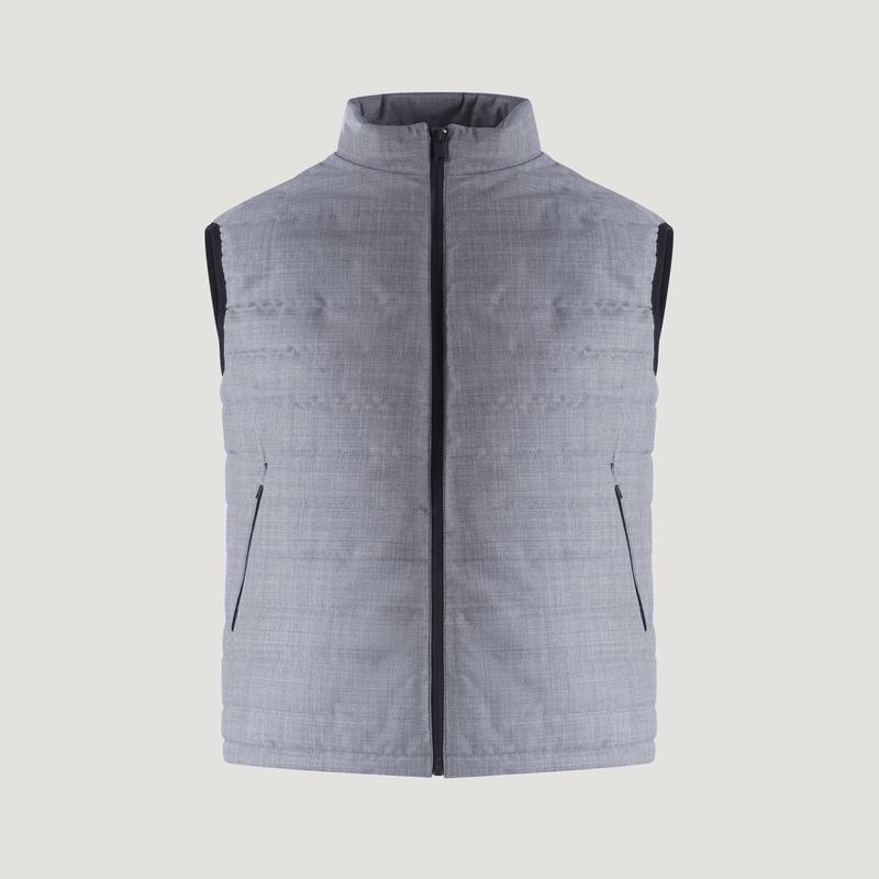 Bodywarmer scheerwol grijs