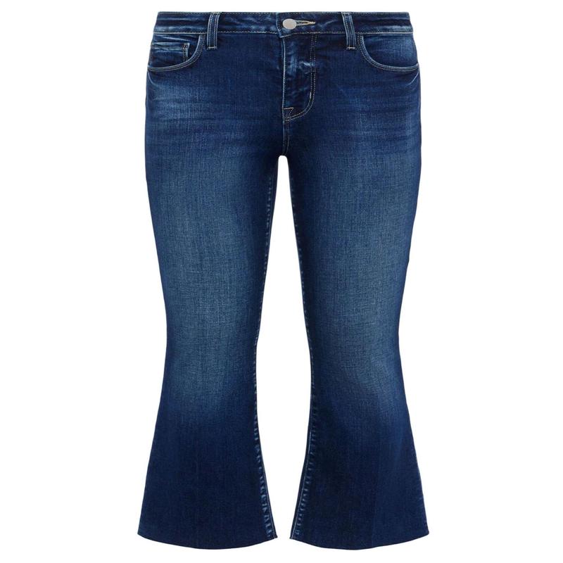 Kendra High Rise Crop Flare Jeans