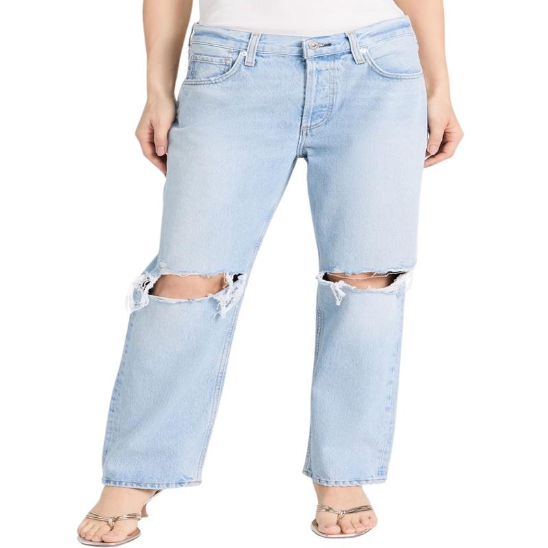 Neve Low Slung Relaxed Jeans in Pagoda