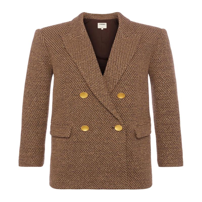 Riva Knit Double Breasted Blazer