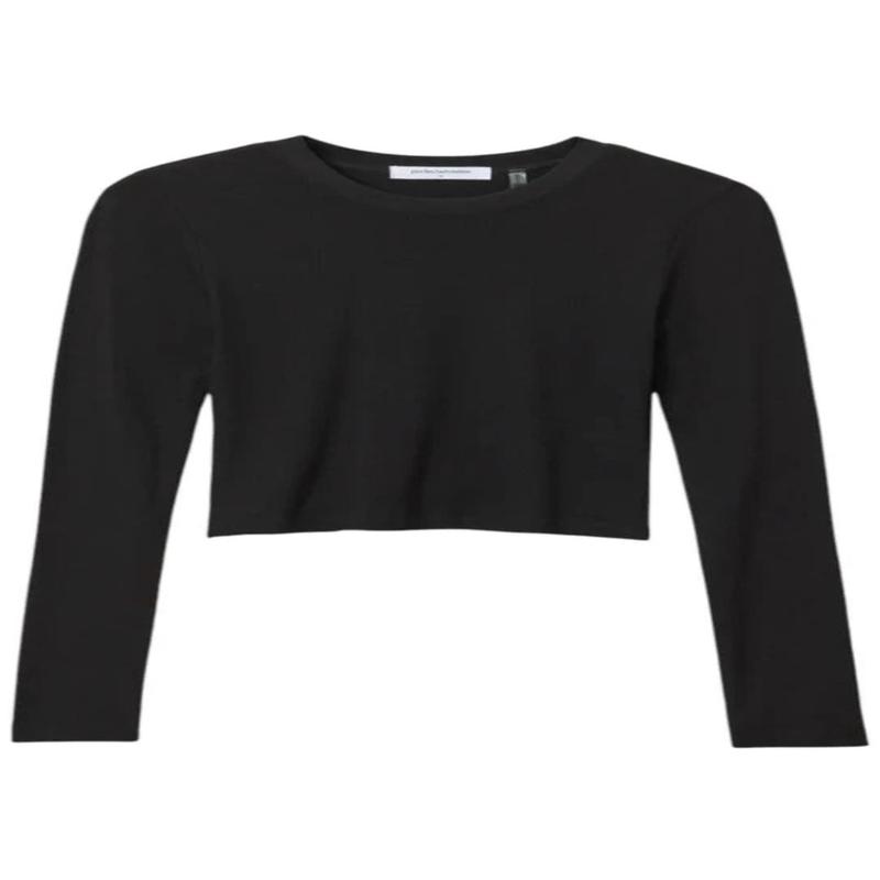 Sienna Luxe Rib Cropped Long Sleeve Tee