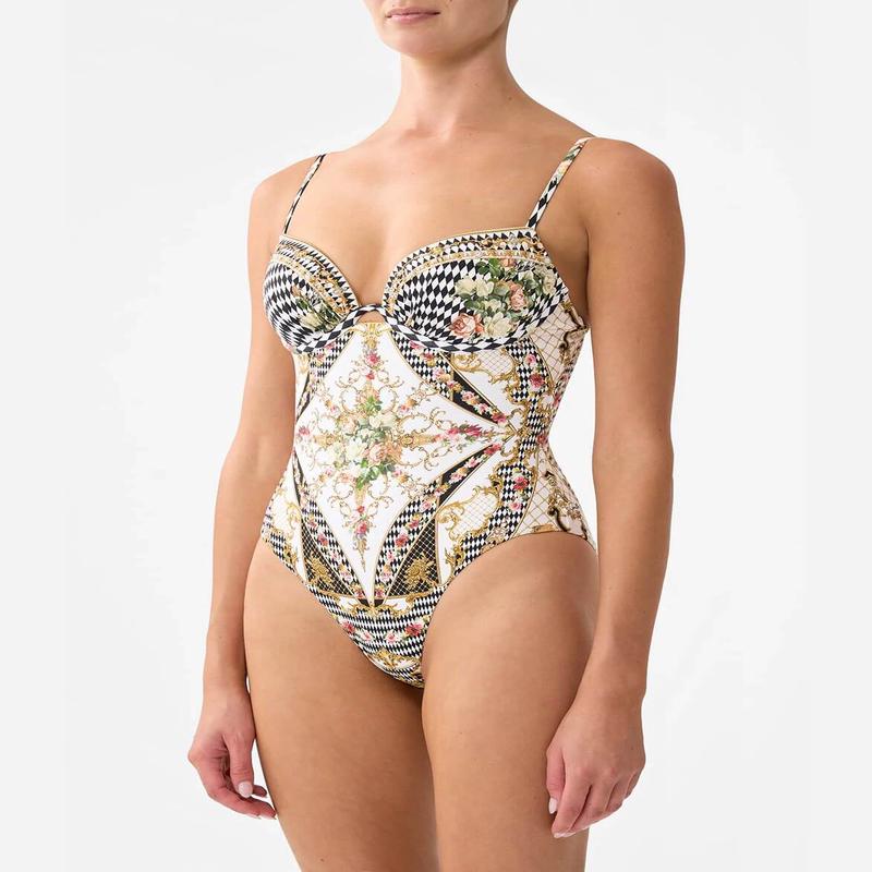 Continuous Wire Moulded Bra One Piece, Rococo Glow - D Cup