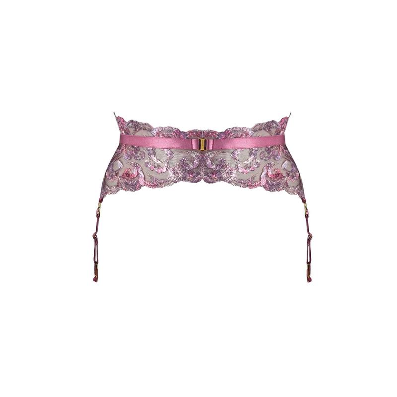 Siren Suspender Belt Raspberry