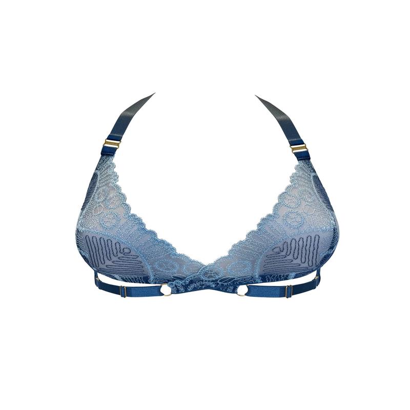 Tierra Soft Wrap Bra Denim
