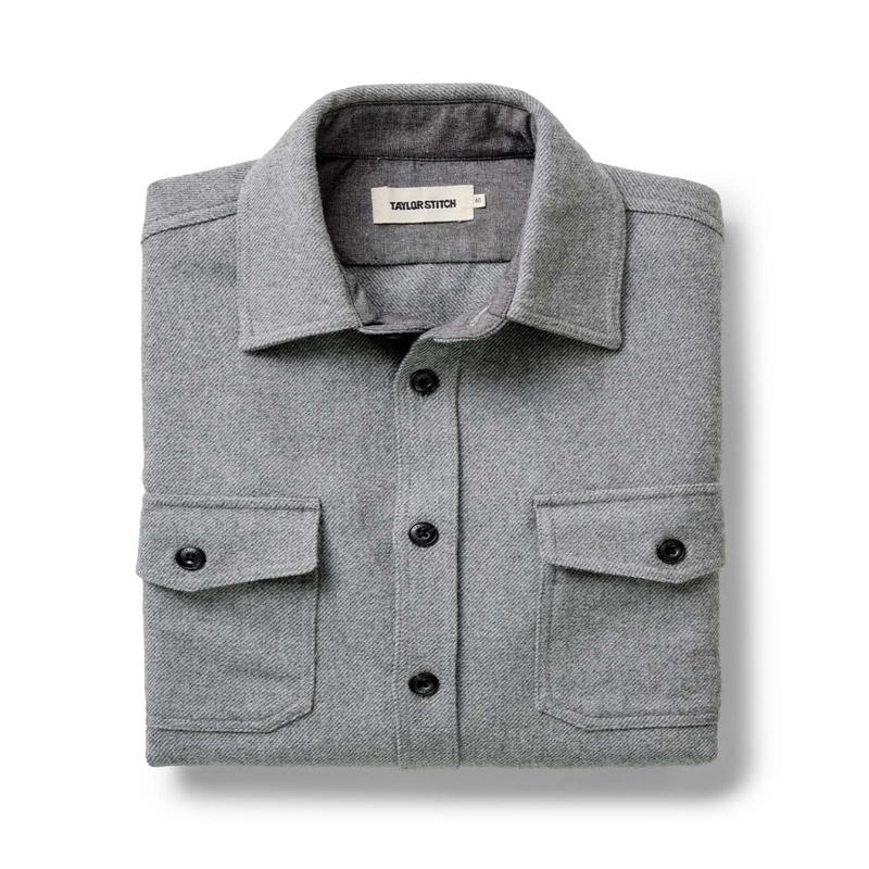 The CPO Shirt in Heather Ash Twill