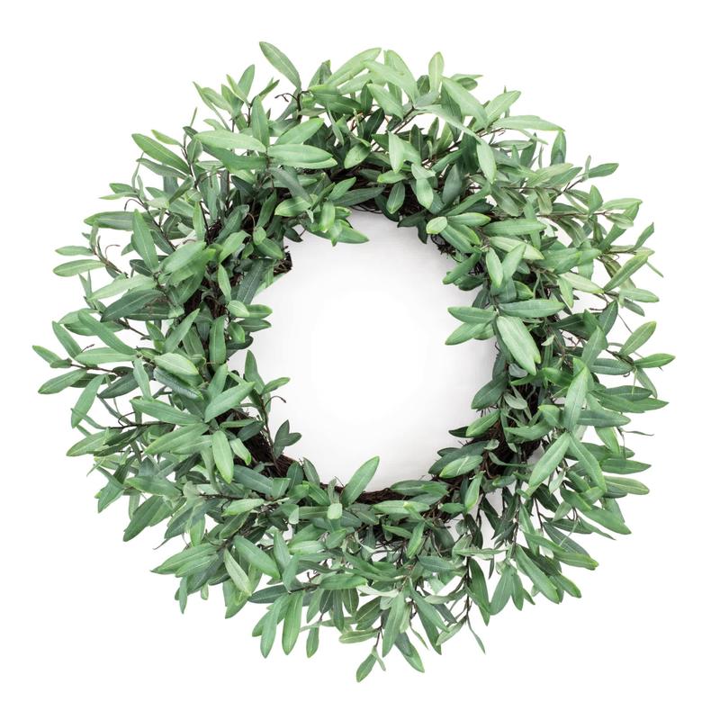 Melrose International Olive Leaf Foliage Wreath 29\"D