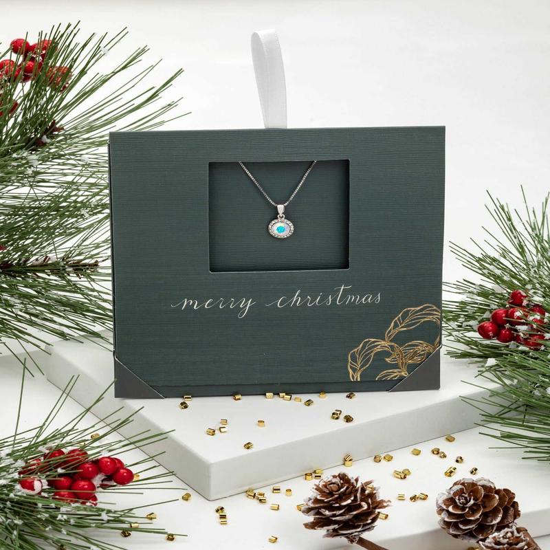 Silver AB Halo Necklace  Made with Swarovski Crystals by callura