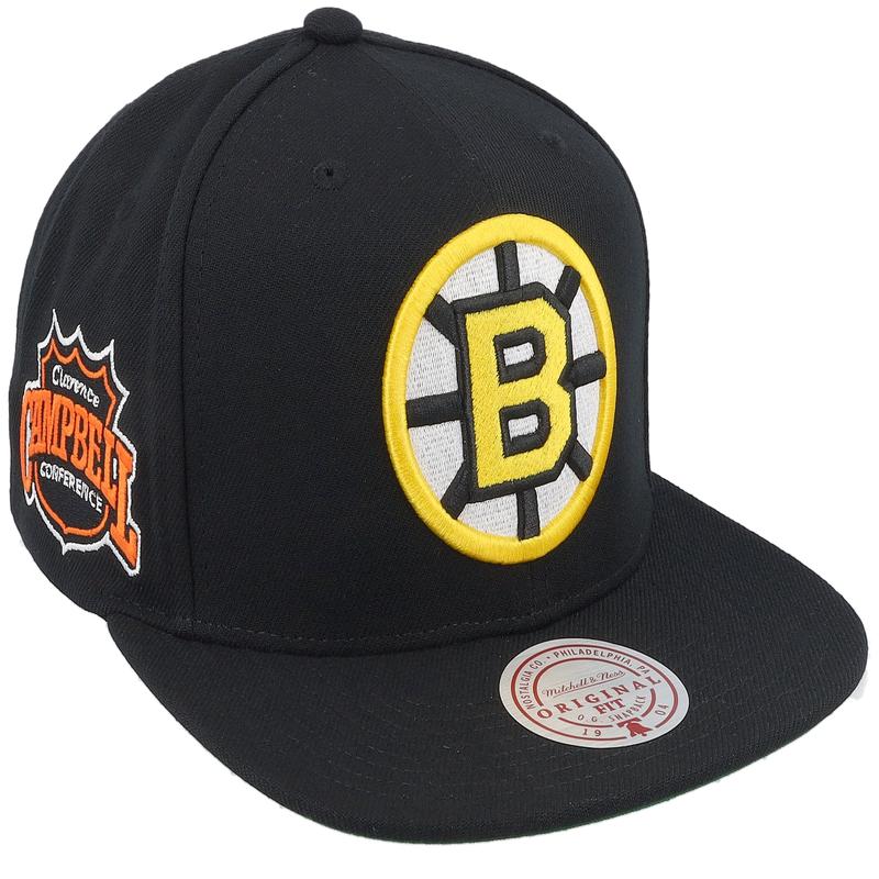Mitchell & Ness Men\'s Nhl Conference Patch Snapback Vntg Bruins - Hs8582-Bbnblck