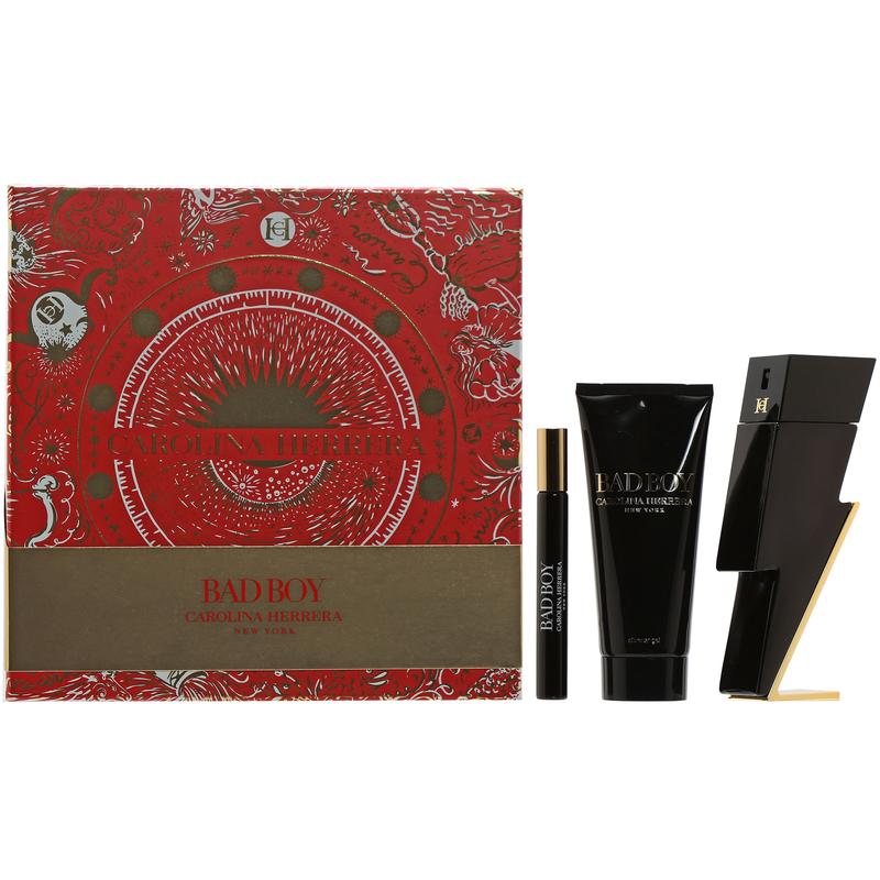 Carolina Herrera Bad Boy Set 3 Pc Set