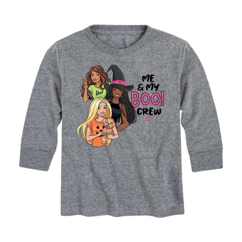 Barbie -  Me and My Boo Crew - Toddler And Youth Long Sleeve Graphic T-Shirt
