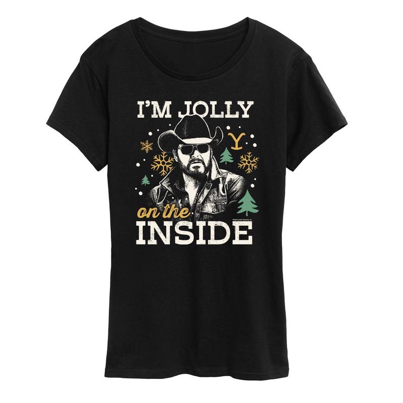 Yellowstone - Jolly On The Inside - Women\'s Short Sleeve Graphic T-Shirt