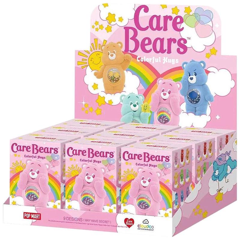 Pop Mart Care Bears Colorful Hugs Series Figures Sealed Whole Set \'Mystery\' (9 Blind Boxes)