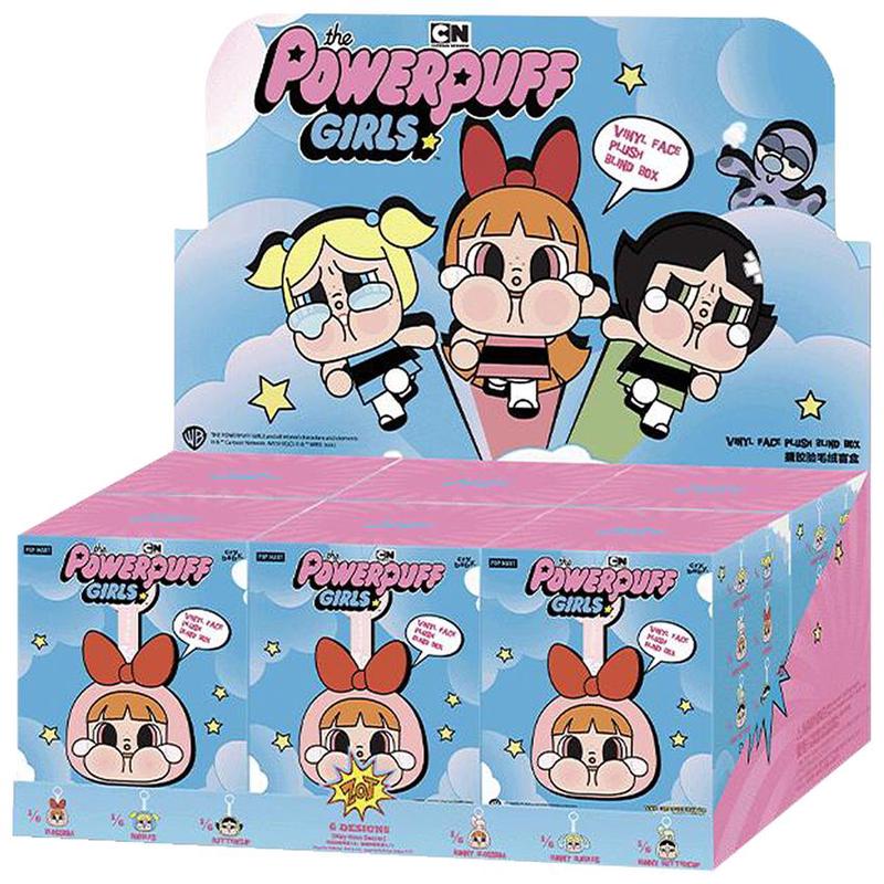 Pop Mart CryBaby x Powerpuff Girls Series Vinyl Face Plush Sealed Whole Set \'Mystery\' (6 Blind Boxes)