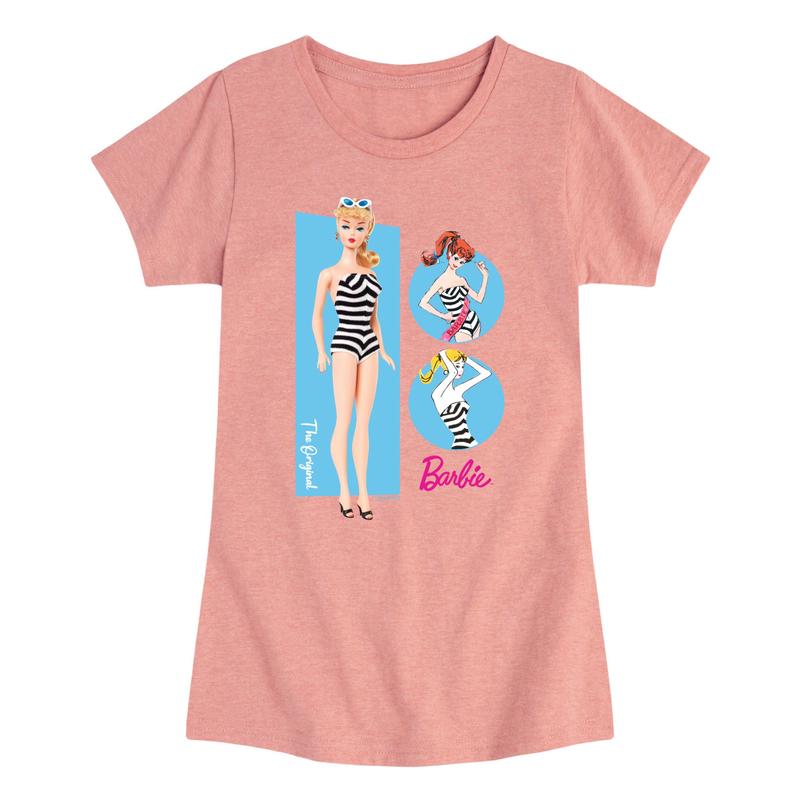 Barbie - 1959 - Toddler And Youth Girls Fitted Short Sleeve Graphic T-Shirt