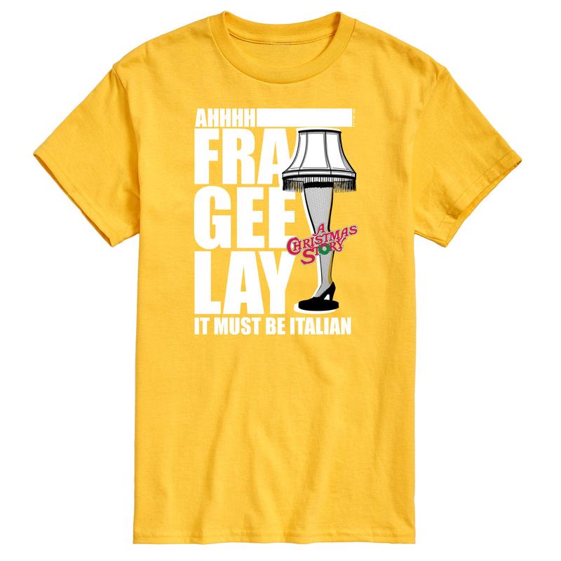 A Christmas Story - Ahhh Fra Gee Lay Must Be Italian - Men\'s Short Sleeve Graphic T-Shirt