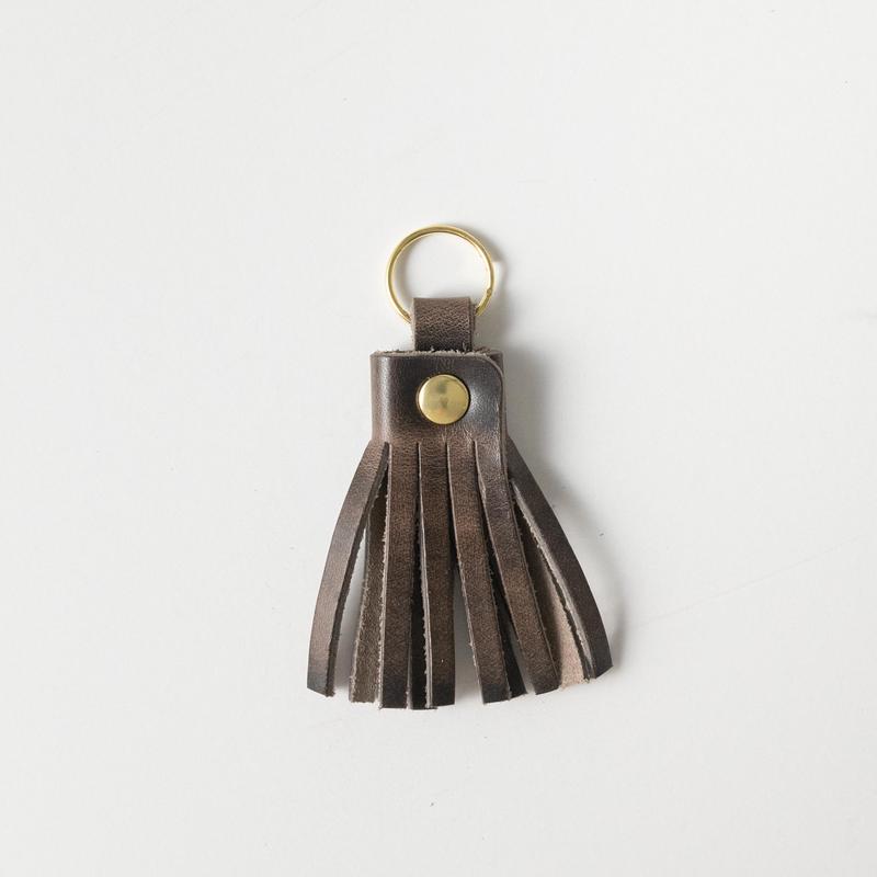 Storm Grey Tassel Keychain
