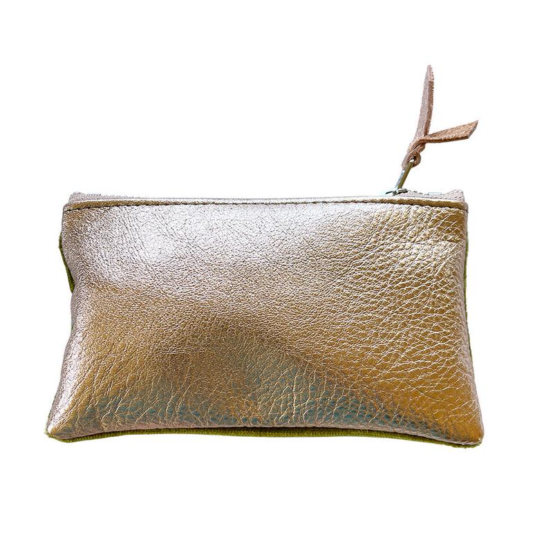 Small Valet Zipper Pouch | Leather