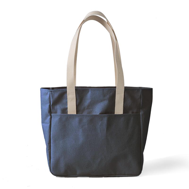 Heather Blue Canvas Carryall